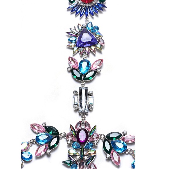 Bohemian Festival body chain necklace statement - Picture 6 of 8